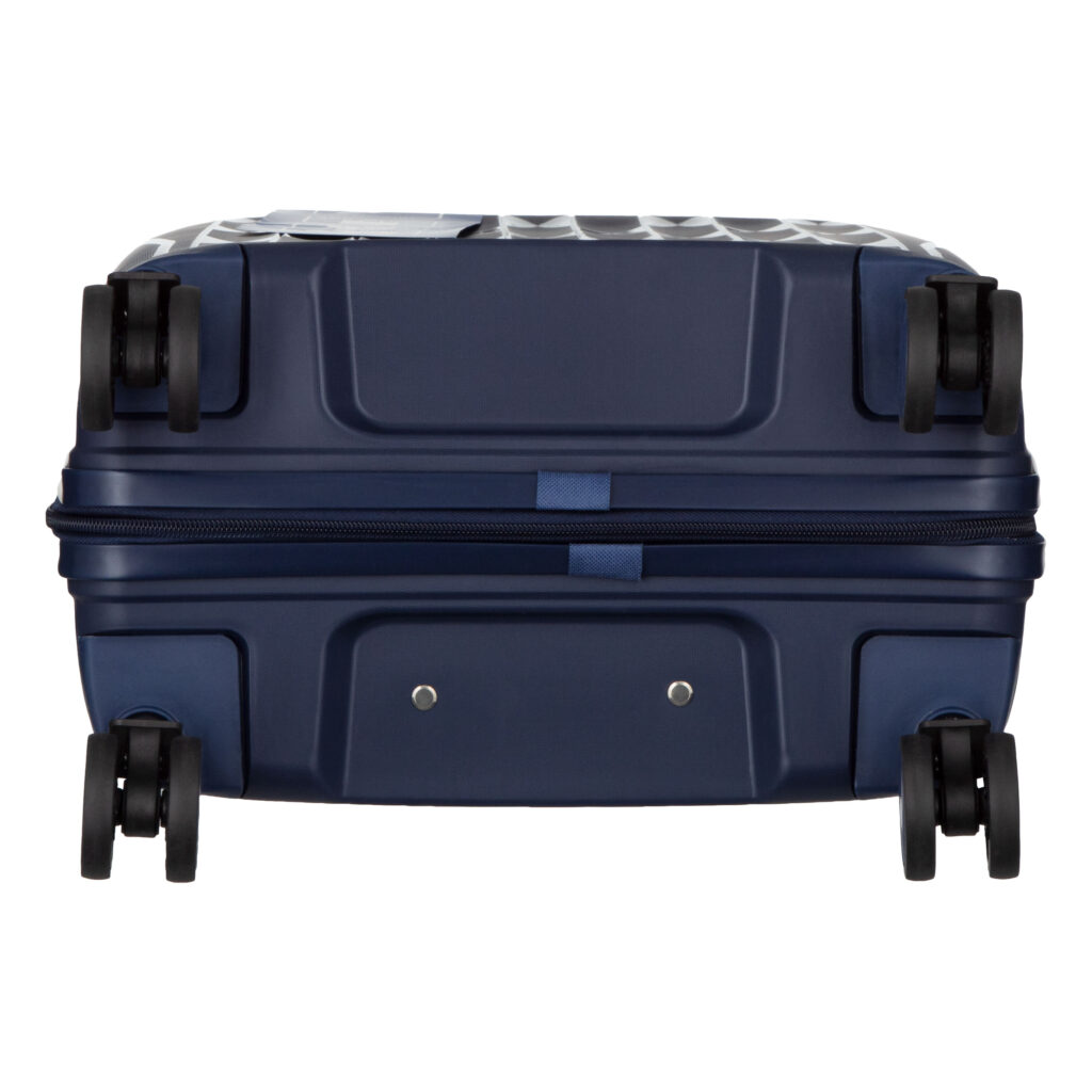 2E Suitcase set 3in1, M7979, polypropylene, (L+M+S), lock (not TSA), anti theft zipper, 4 wheels, dark blue
