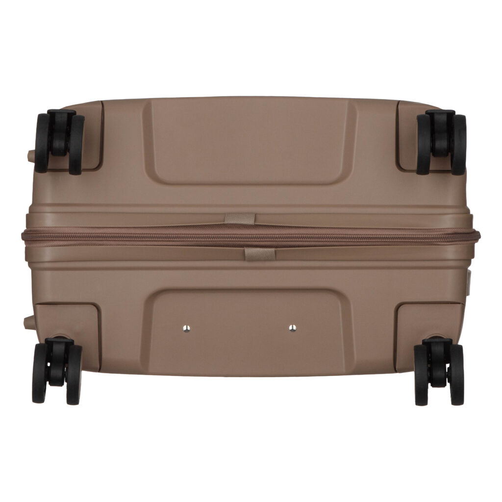 2E Suitcase set 3in1, M7979, polypropylene, (L+M+S), lock (not TSA), anti theft zipper, 4 wheels, khaki