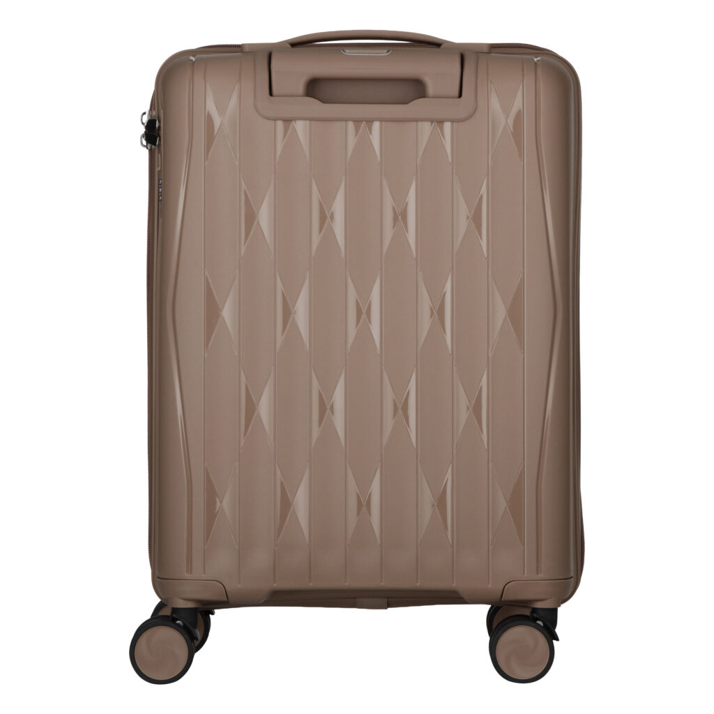 2E Suitcase set 3in1, M7979, polypropylene, (L+M+S), lock (not TSA), anti theft zipper, 4 wheels, khaki