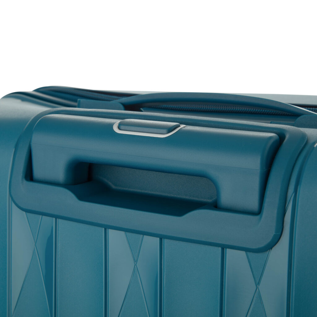 2E Suitcase set 3in1, M7979, polypropylene, (L+M+S), lock (not TSA), anti theft zipper, 4 wheels, light blue