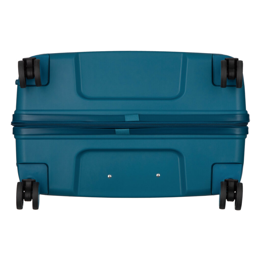 2E Suitcase set 3in1, M7979, polypropylene, (L+M+S), lock (not TSA), anti theft zipper, 4 wheels, light blue