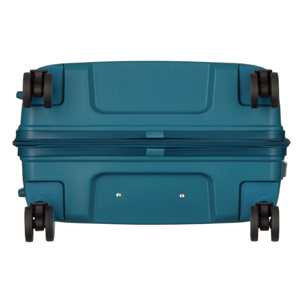 2E Suitcase set 3in1, M7979, polypropylene, (L+M+S), lock (not TSA), anti theft zipper, 4 wheels, light blue