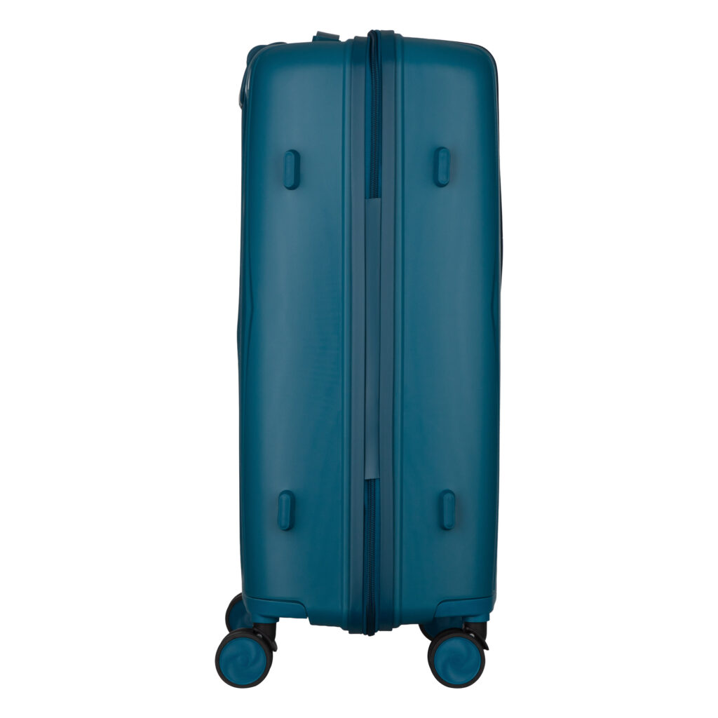 2E Suitcase set 3in1, M7979, polypropylene, (L+M+S), lock (not TSA), anti theft zipper, 4 wheels, light blue