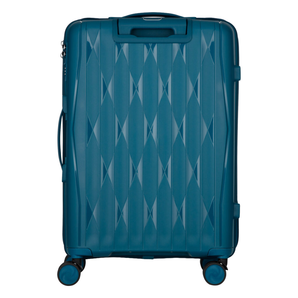 2E Suitcase set 3in1, M7979, polypropylene, (L+M+S), lock (not TSA), anti theft zipper, 4 wheels, light blue