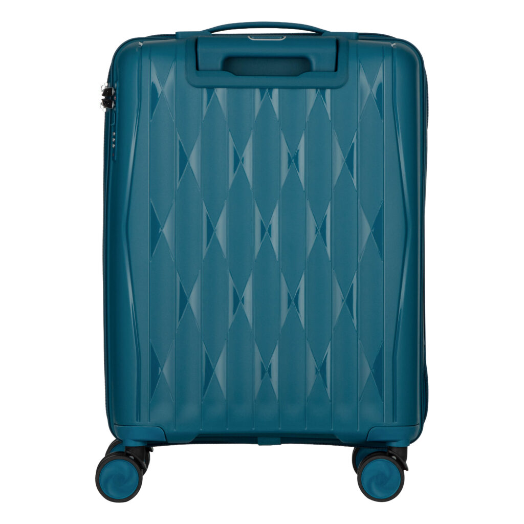 2E Suitcase set 3in1, M7979, polypropylene, (L+M+S), lock (not TSA), anti theft zipper, 4 wheels, light blue
