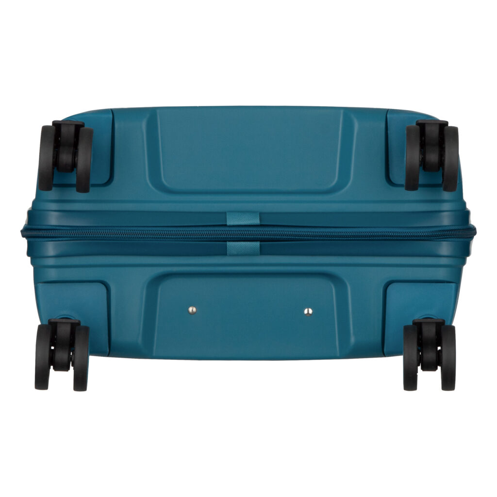 2E Suitcase set 3in1, M7979, polypropylene, (L+M+S), lock (not TSA), anti theft zipper, 4 wheels, light blue