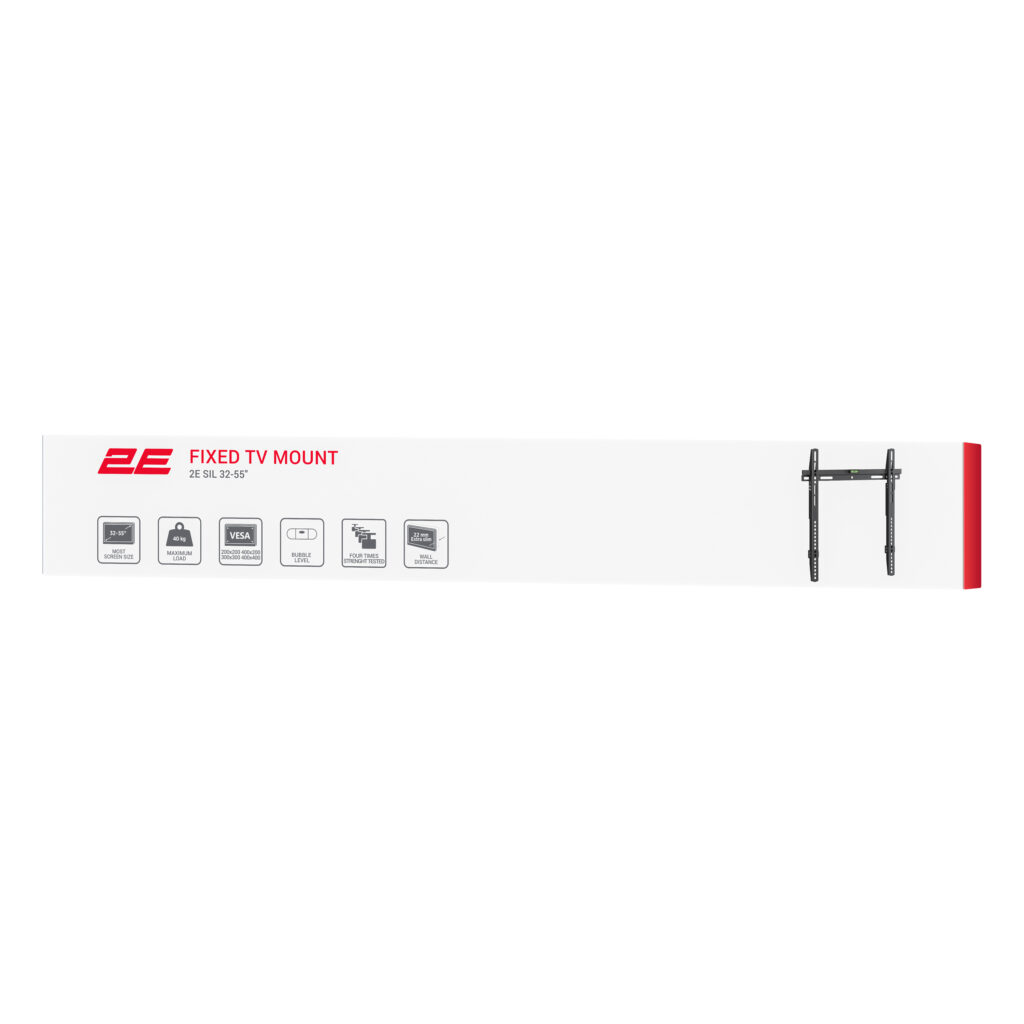 Крепление ТВ фиксированное 2E Sil 32″- 55″ 40кг