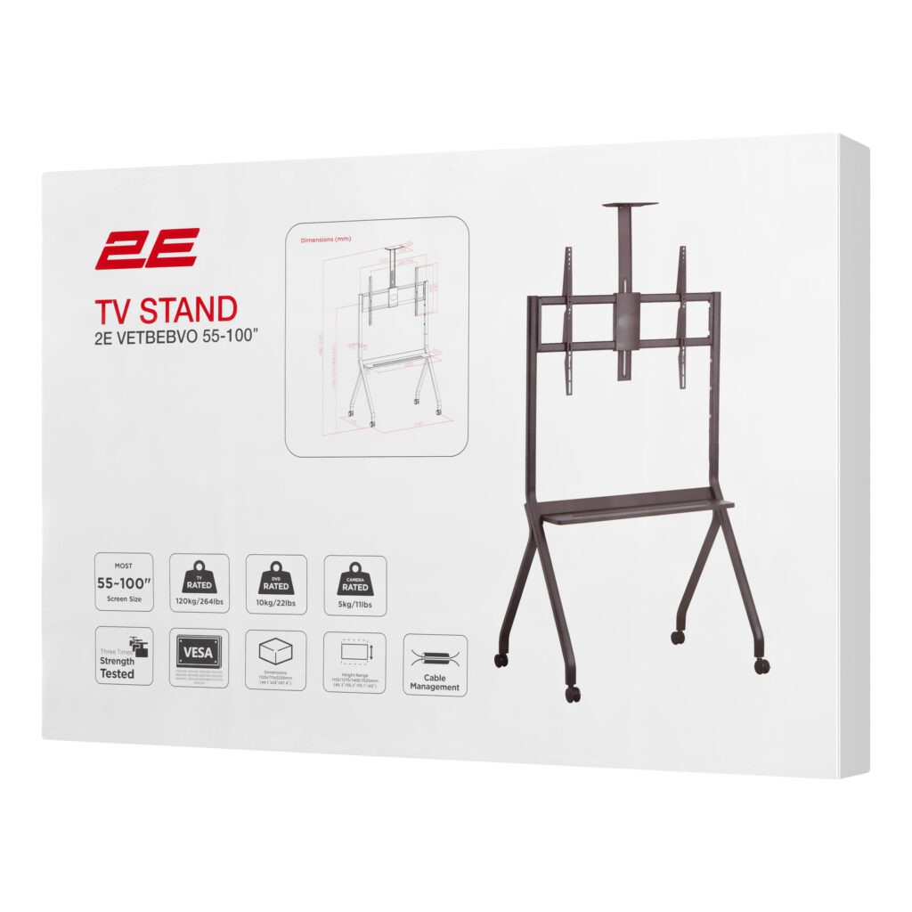 Mobile TV Stand 2E Vetbebvo 55″- 100″ 120kg