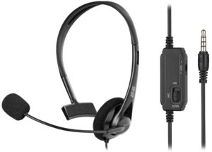 PC headset mono On-ear 2E CH11 mini-jack, omni-mic, 1.2m, black