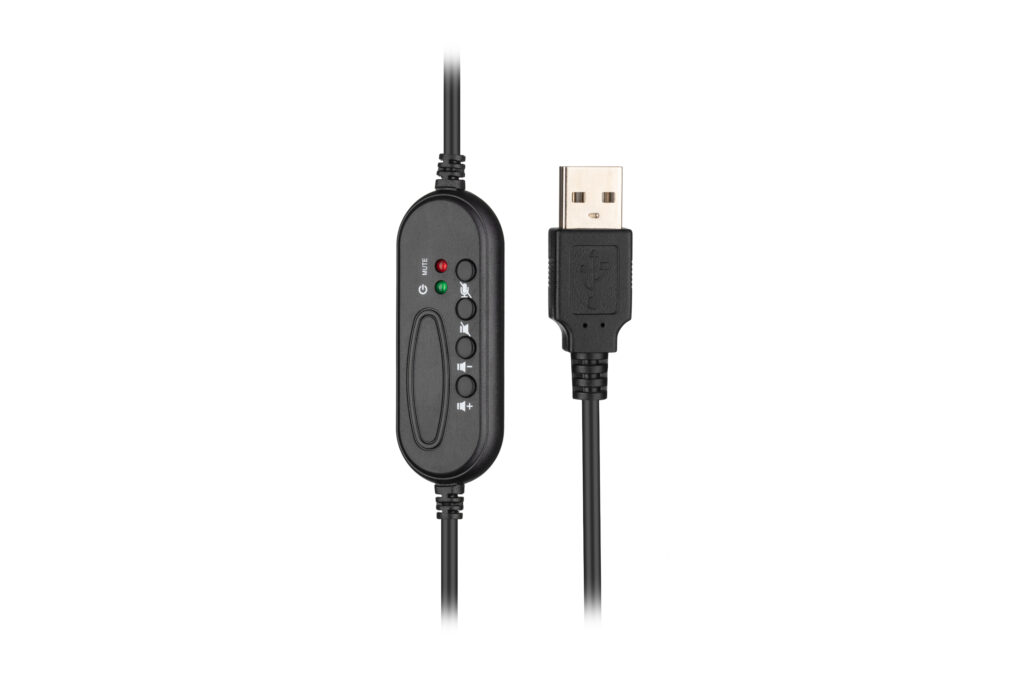 PC headset stereo On-ear 2E CH12 USB, omni-mic, 2m, black