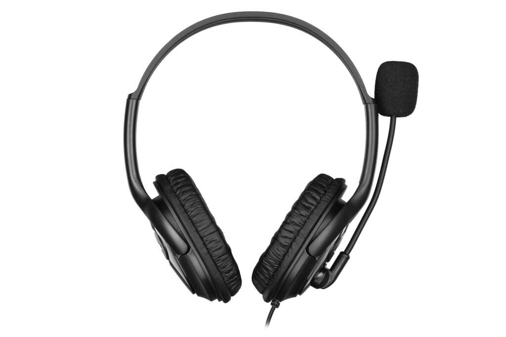 PC headset stereo Over-ear 2E CH13 mini-jack, omni-mic, 1.2m, black