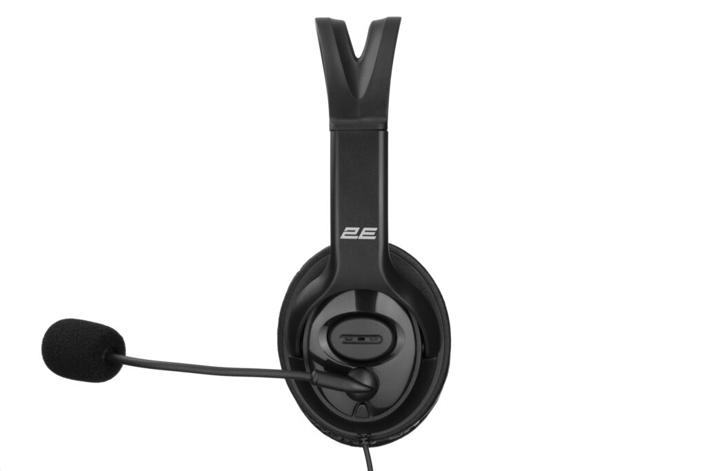 PC headset stereo Over-ear 2E CH13 mini-jack, omni-mic, 1.2m, black