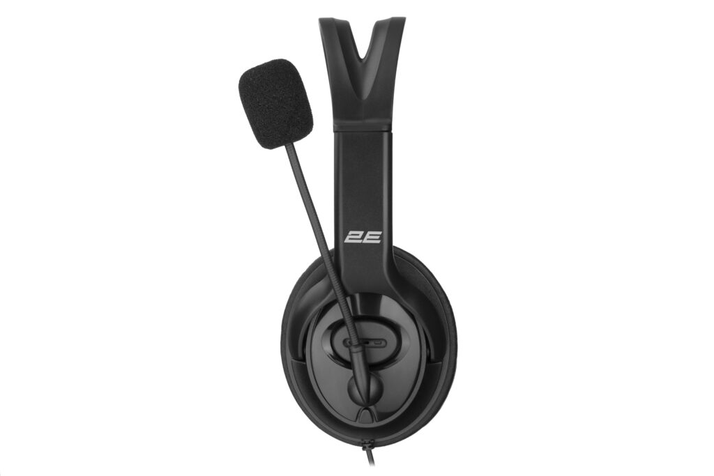PC headset stereo Over-ear 2E CH13 mini-jack, omni-mic, 1.2m, black