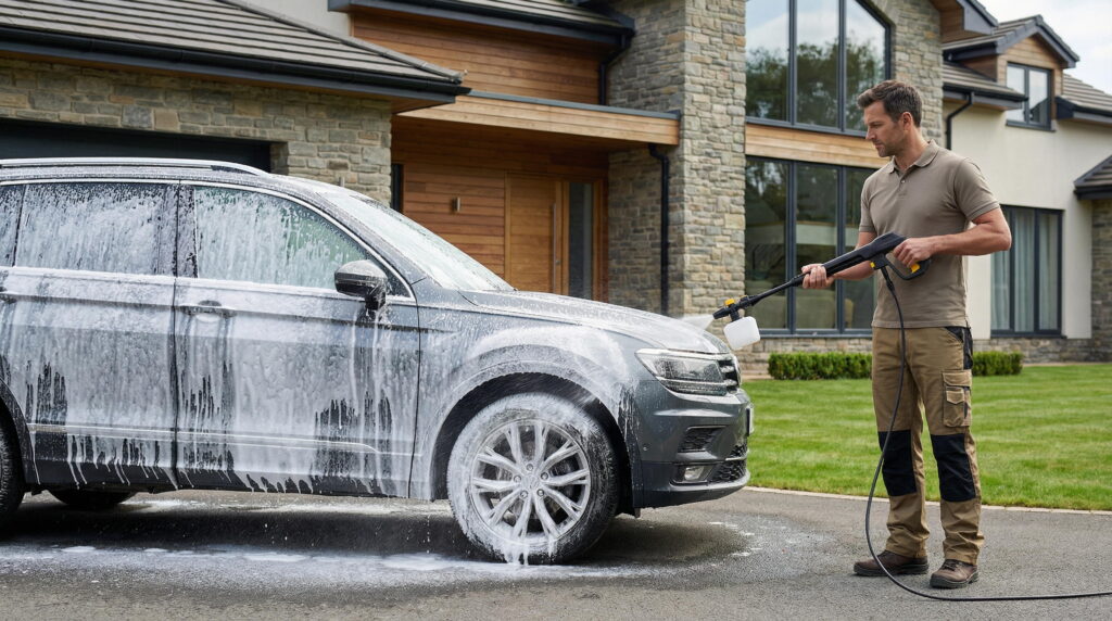 2E High pressure washer 2E AquaClean 150plus 2000W 150bar 450l/h hose 8m patio brush 8.84 kg