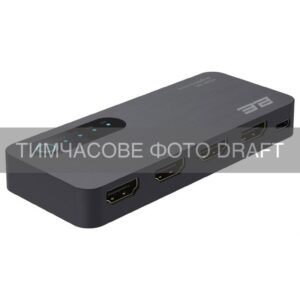 Коммутатор 2E SW3X1BDR HDMI 3×1 4K 120Hz 8K 60Hz 4:4:4 RC HDR