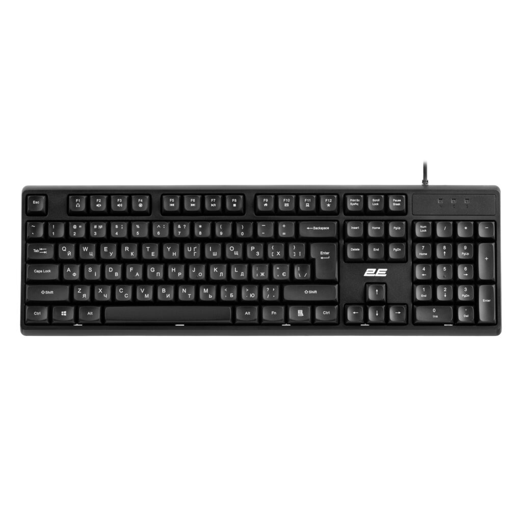 2E Membrane keyboard KS131 104key, USB-A, EN/UK, black