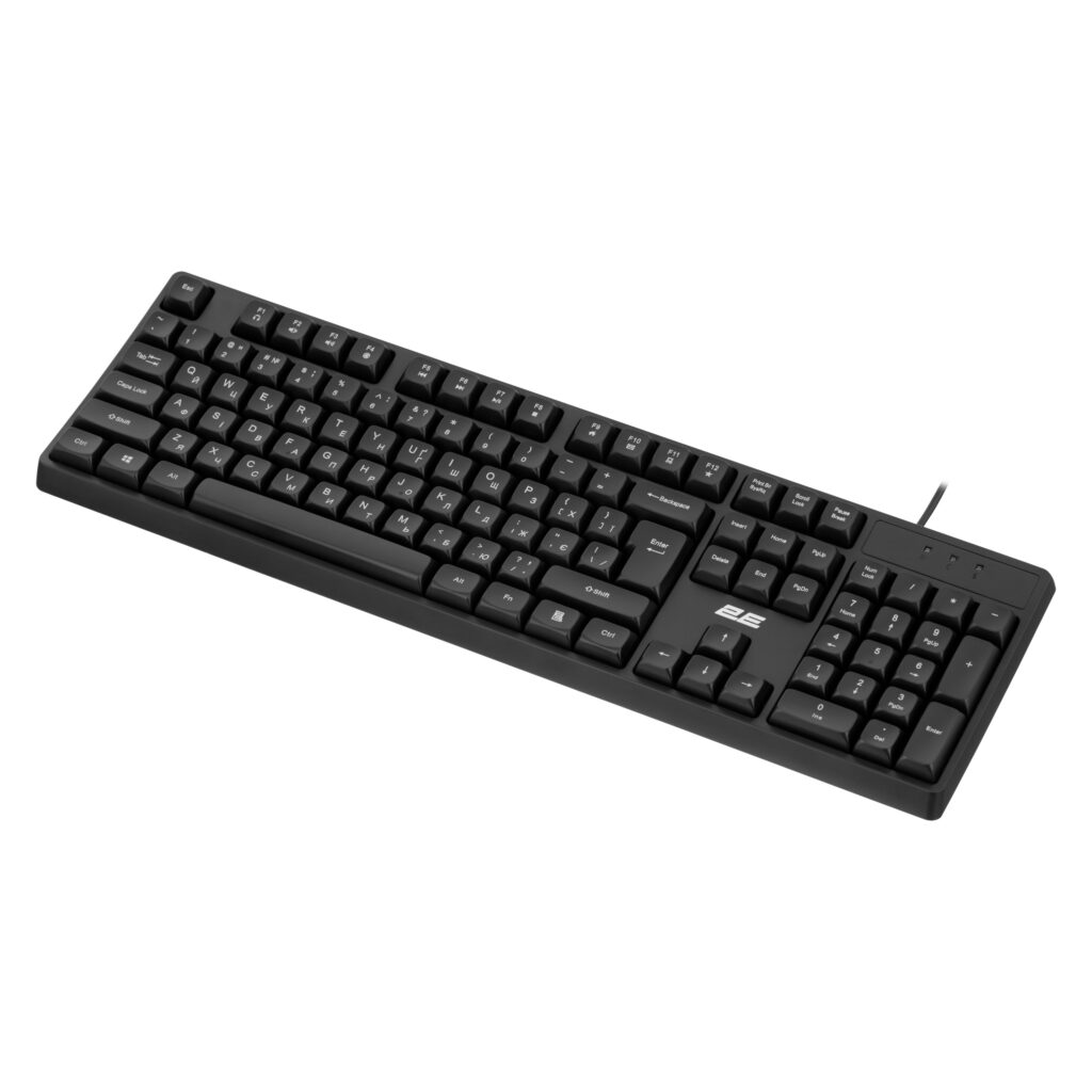 2E Membrane keyboard KS131 104key, USB-A, EN/UK, black