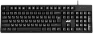 2E Membrane keyboard KS131 104key, USB-A, EN/UK, black