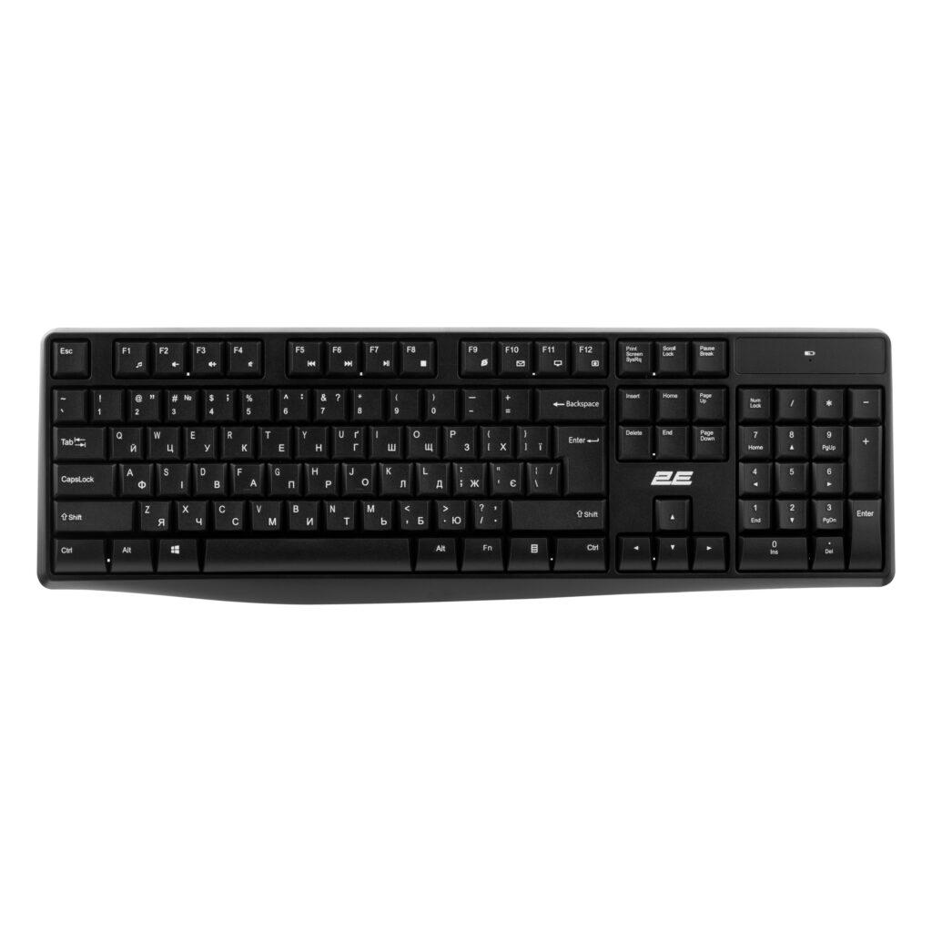 Комплект клавиатура и мышь 2E MK390 WL, EN/UK, чёрный