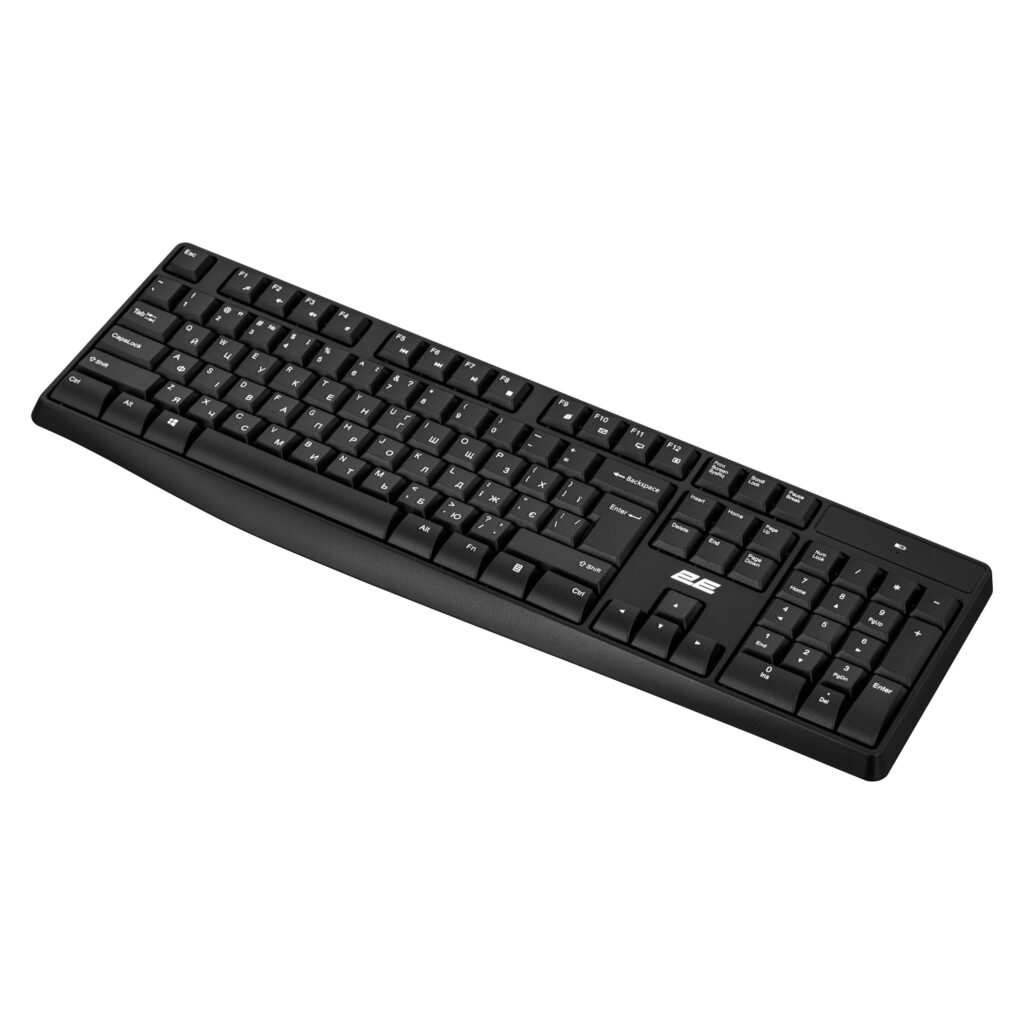 Комплект клавиатура и мышь 2E MK390 WL, EN/UK, чёрный