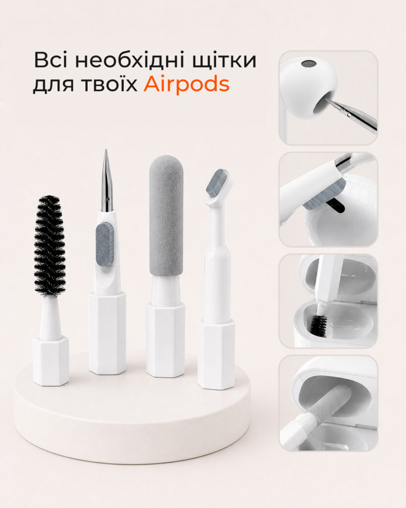 Чистящий набор 2E для оргтехники 20в1, бело-оранжевый
