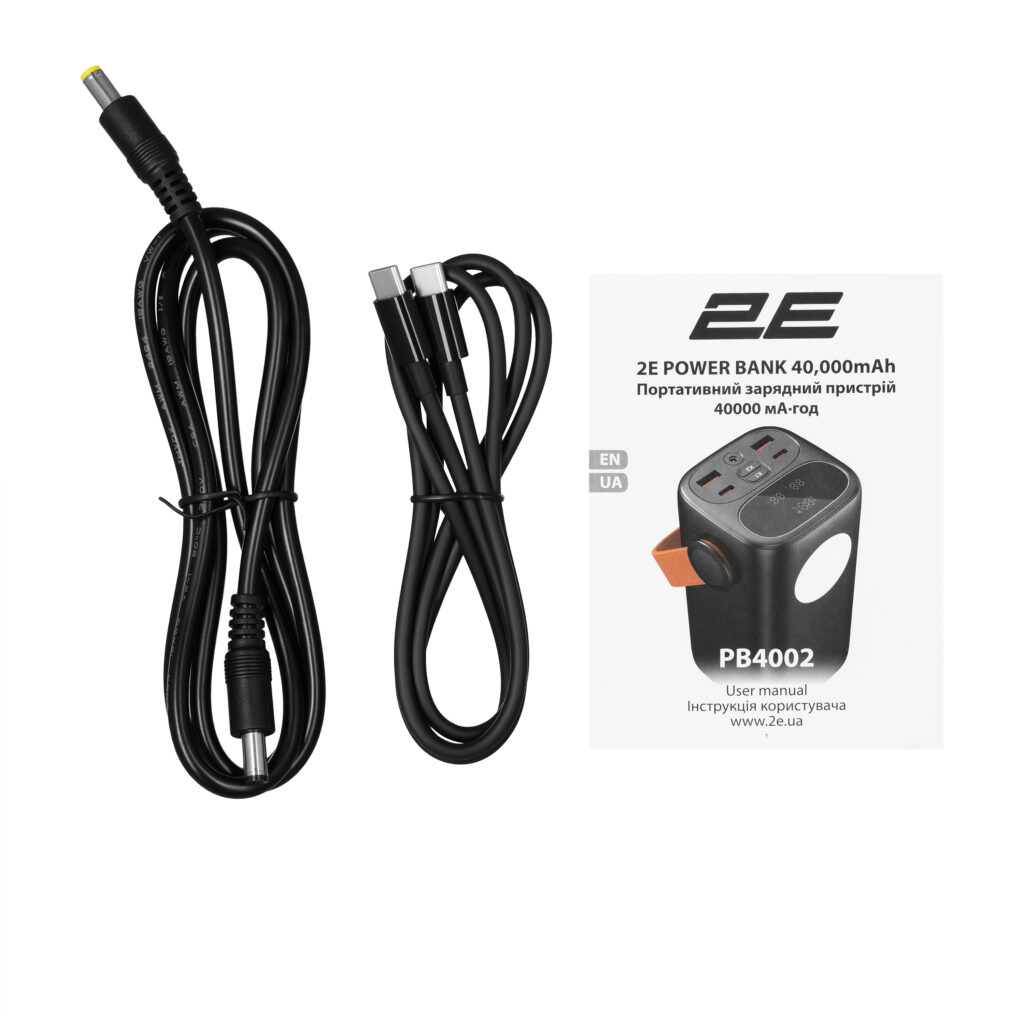 Power Bank 2E 40000мА·год, 100Вт, PD, QC, Black