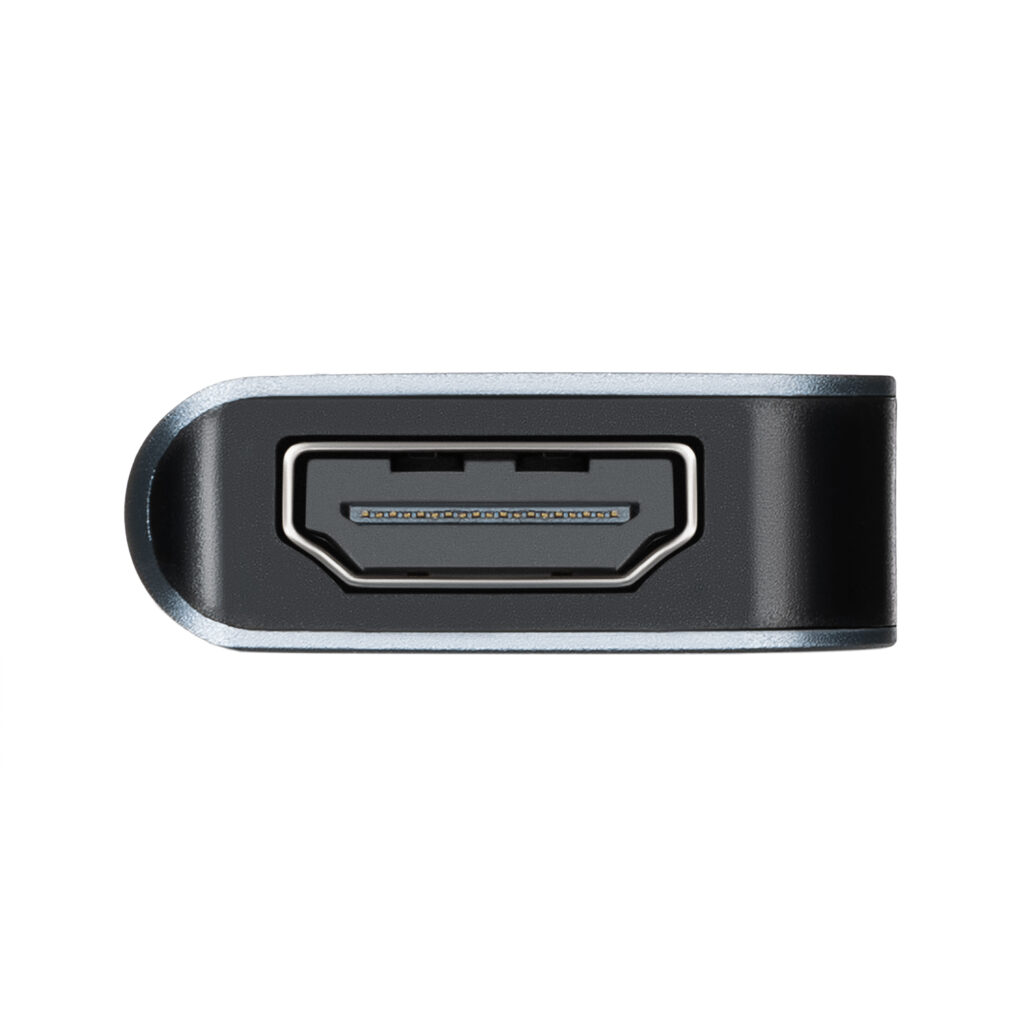 Хаб 2E USB-С > USB-A 3.0/USB-C PD/HDMI, 0.14м, сірий