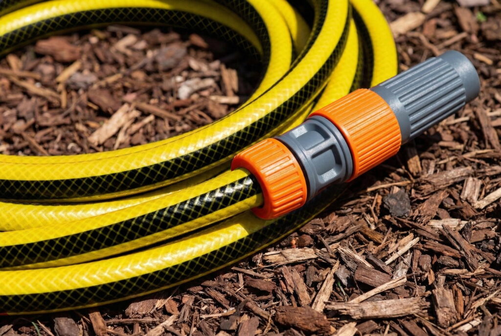 Шланг садовий 2E AquaFlex Solar 3/4″ 50м 4 шари 13бар -10+60°C зрошувач конектор адаптер