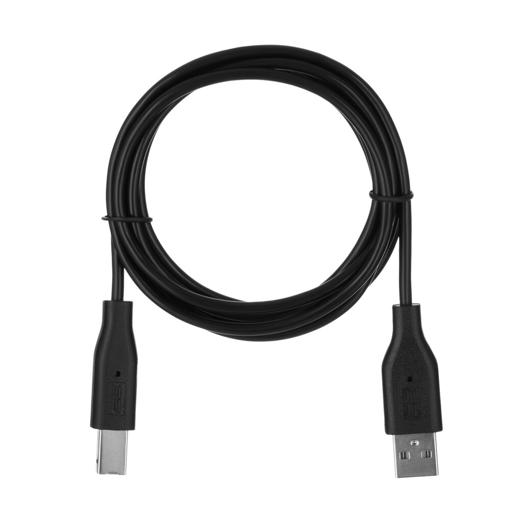Кабель 2E USB-A (AM/BM) DSTP, 1.8m, black