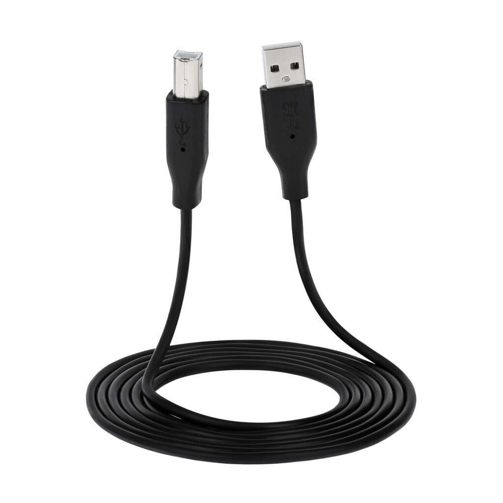 Кабель 2E USB-A (AM/BM) DSTP, 1.8m, black