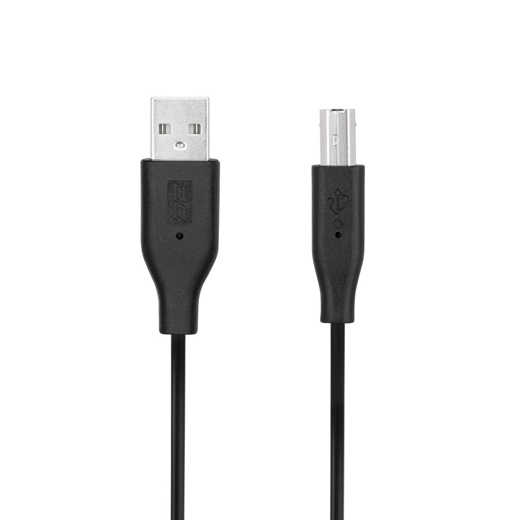 Кабель 2E USB-A (AM/BM) DSTP, 1.8m, black