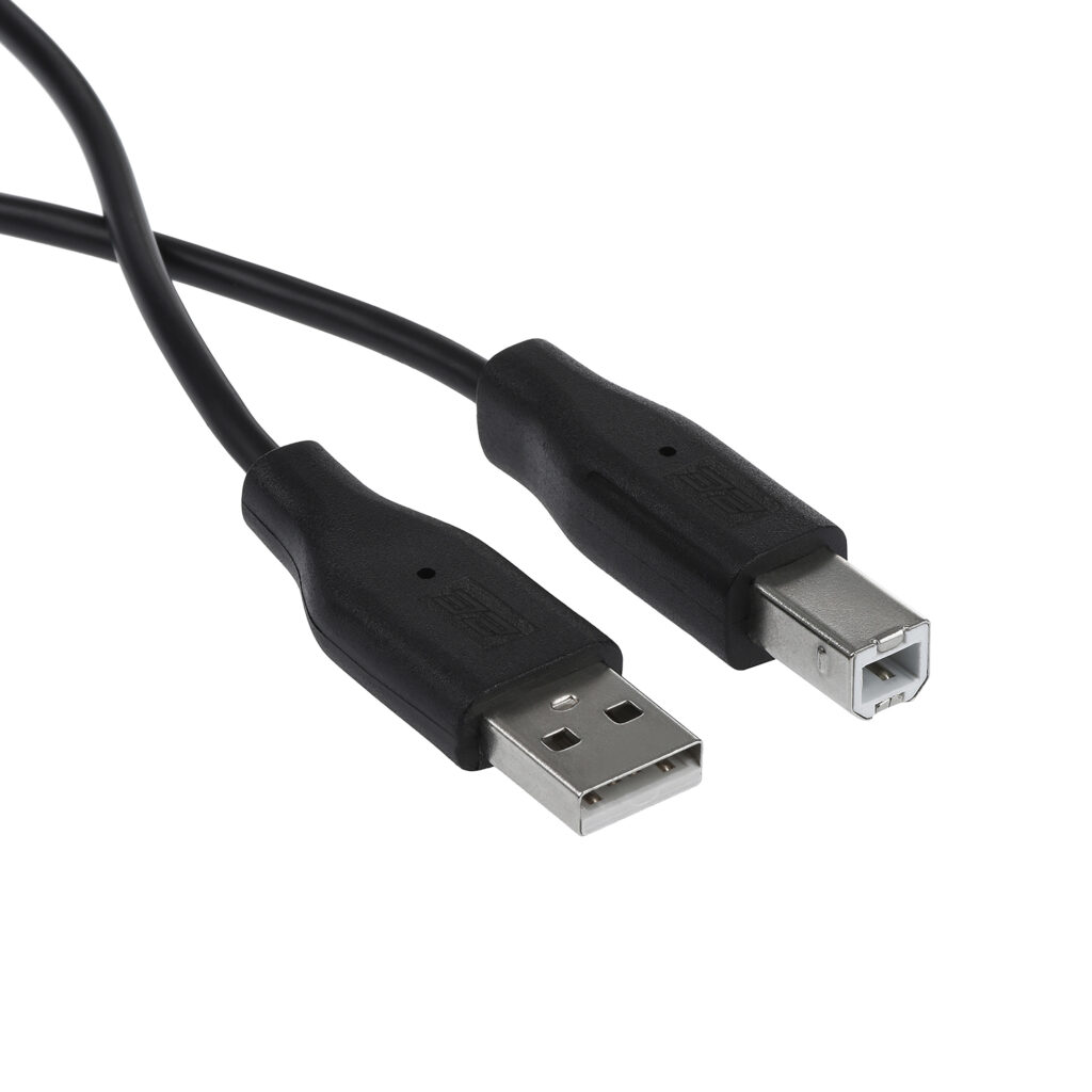 Кабель 2E USB-A (AM/BM) DSTP, 1.8m, black