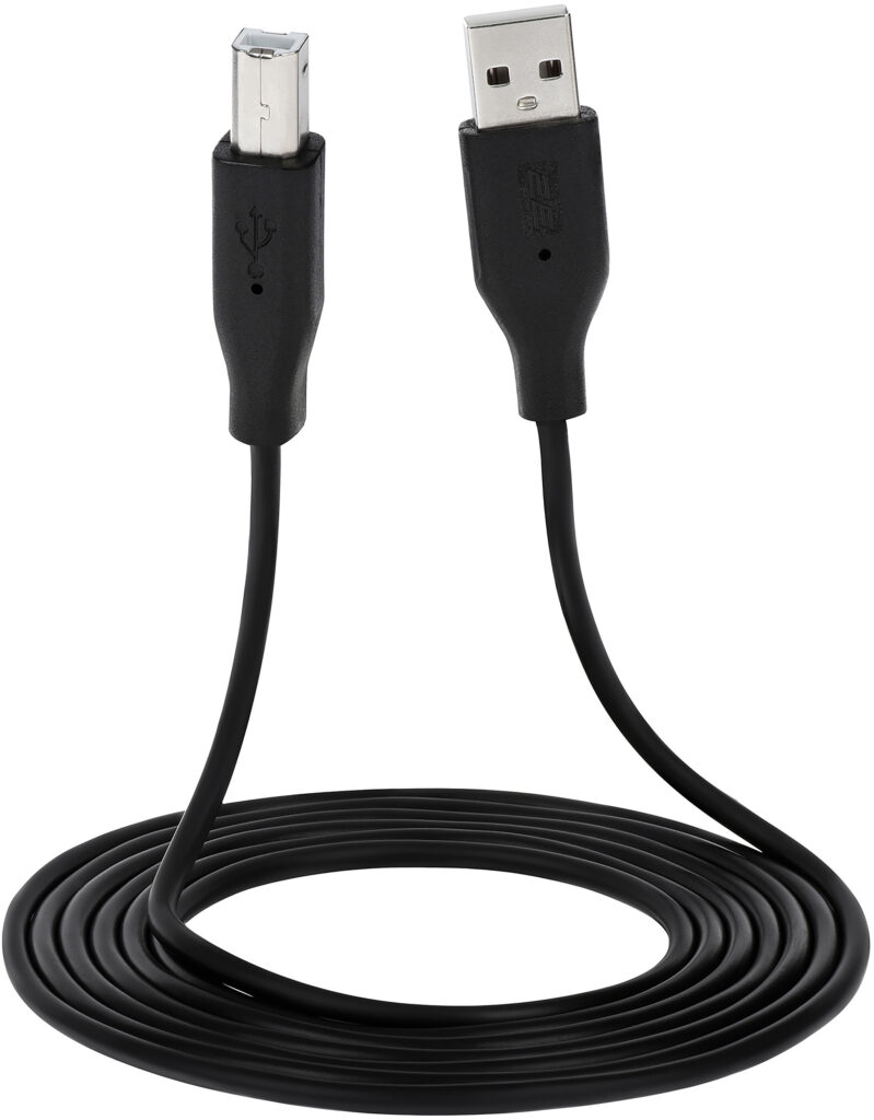 Кабель 2E USB-A (AM/BM) DSTP, 1.8m, black