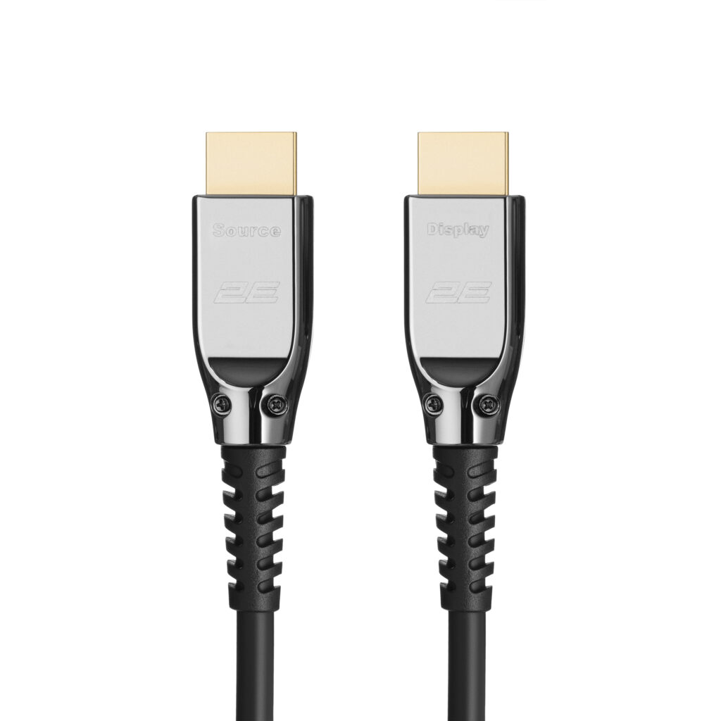Кабель 2E HDMI (M/M) 10м, 2.1, 8K/60Hz 48Gbps, Optical, чорний