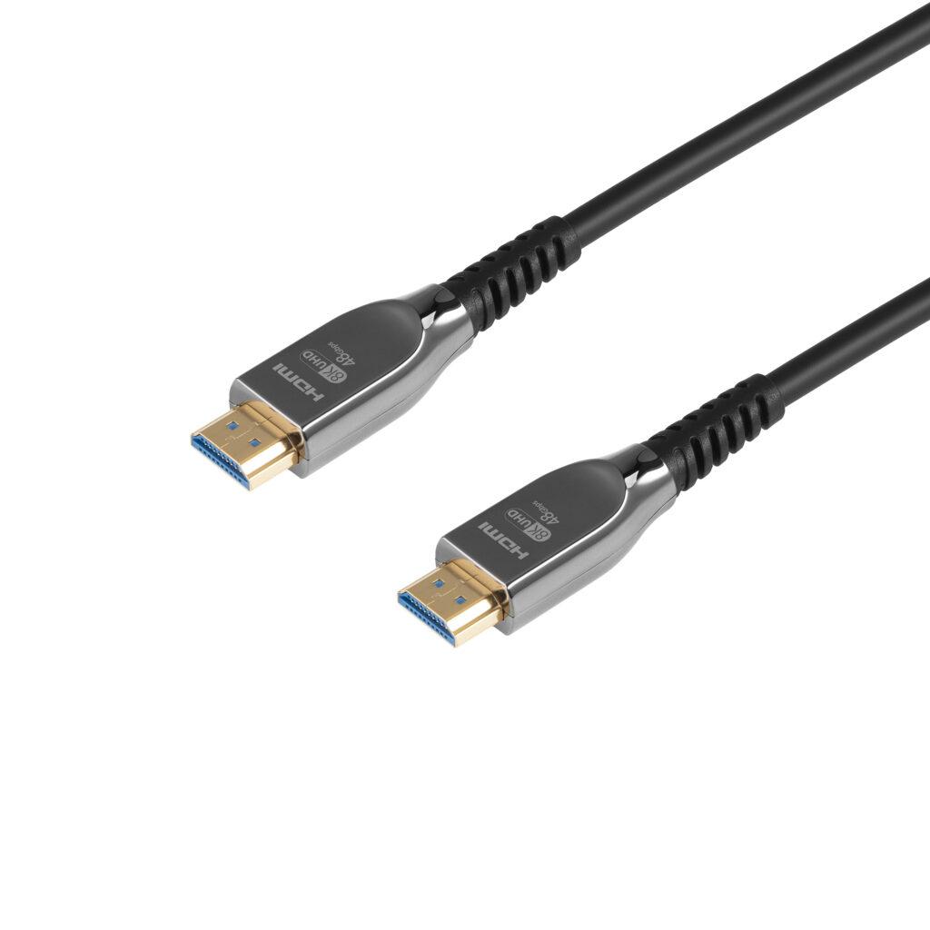 Кабель 2E HDMI (M/M) 10м, 2.1, 8K/60Hz 48Gbps, Optical, чорний