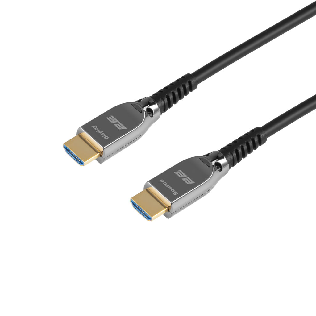 Кабель 2E HDMI (M/M) 10м, 2.1, 8K/60Hz 48Gbps, Optical, чорний