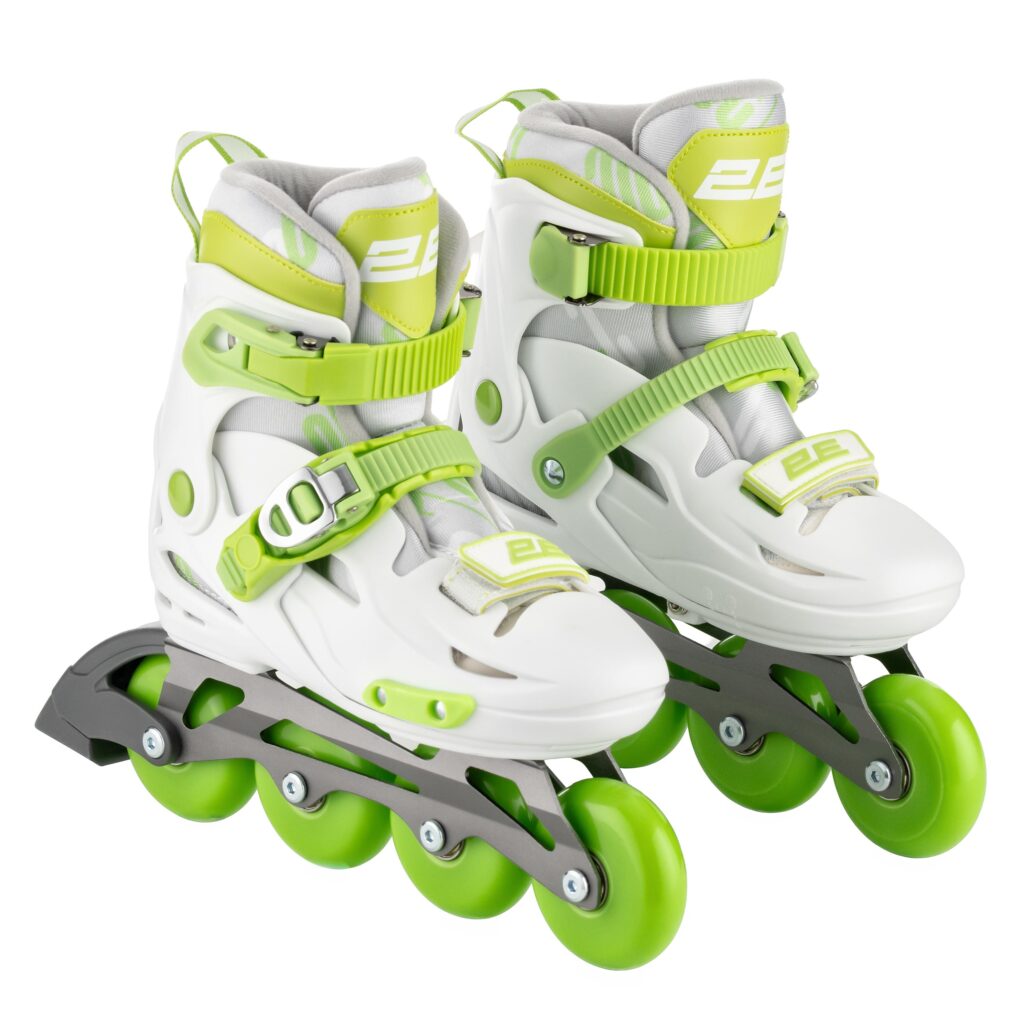 Roller skates 2E Lumi, size 33-36, Green