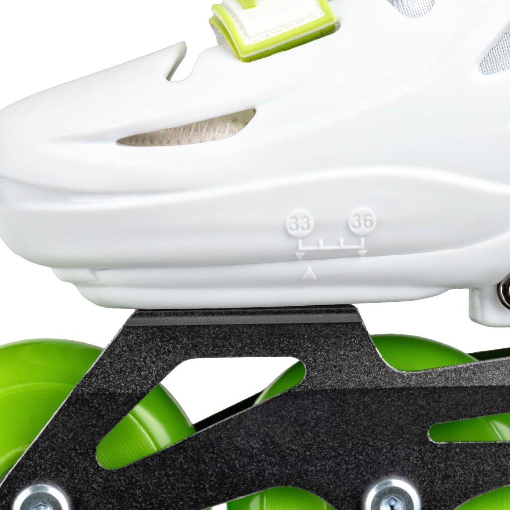 Roller skates 2E Lumi, size 33-36, Green