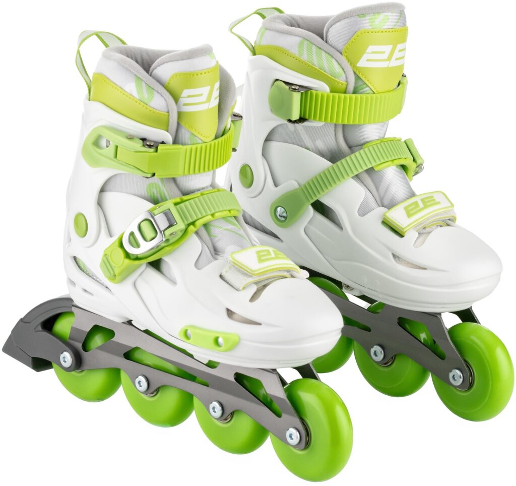Roller skates 2E Lumi, size 33-36, Green