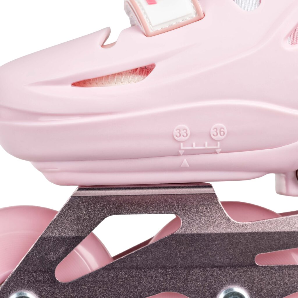 Roller skates 2E Lumi, size 33-36, Pink