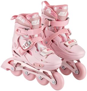 Roller skates 2E Lumi, size 33-36, Pink