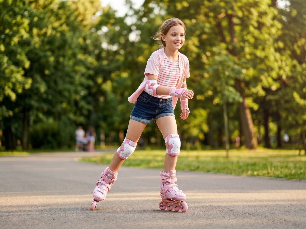 Roller skates 2E Lumi, size 33-36, Pink