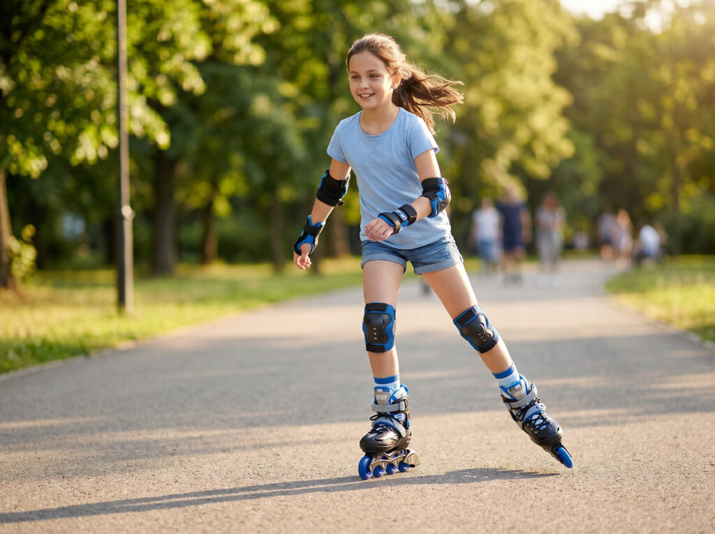 2E Remy roller skates, size 32-35, Blue