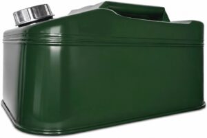 2E Jerry cans vertical 10L metal 0.8mm 2.1 kg green