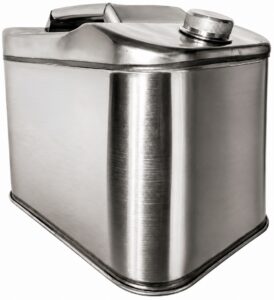 2E Jerry cans vertical 20L stainless steel 0.8 mm 3.15 kg