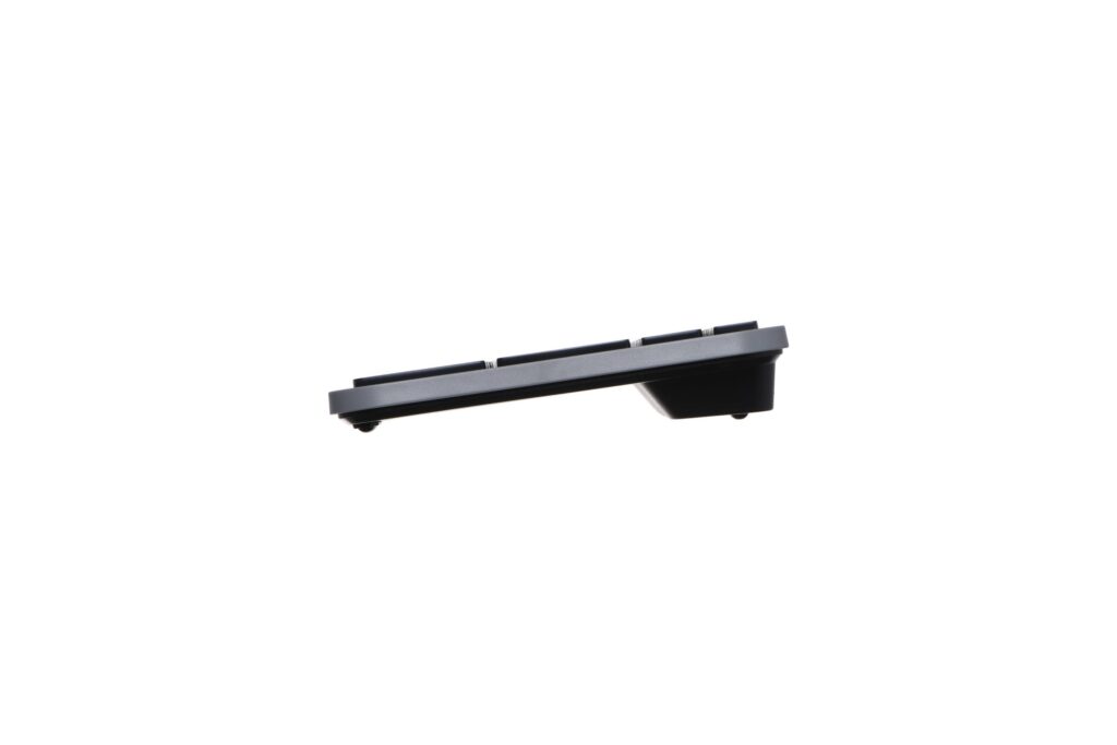 Клавіатура мембранна 2E KS240 110key, WL/BT, EN/UK/RU, сіро-чорний