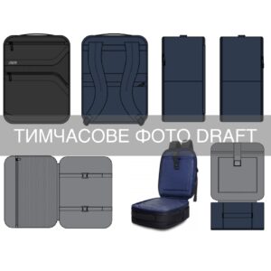 Рюкзак дорожный 2Е Axis, Cabin size, полиэстр, 23л, с отсеком для ноутбука 16″, черный