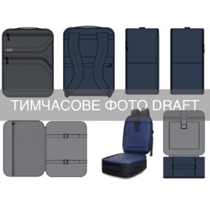 Рюкзак дорожный 2Е Axis, Cabin size, полиэстр, 23л, с отсеком для ноутбука 16″, серый