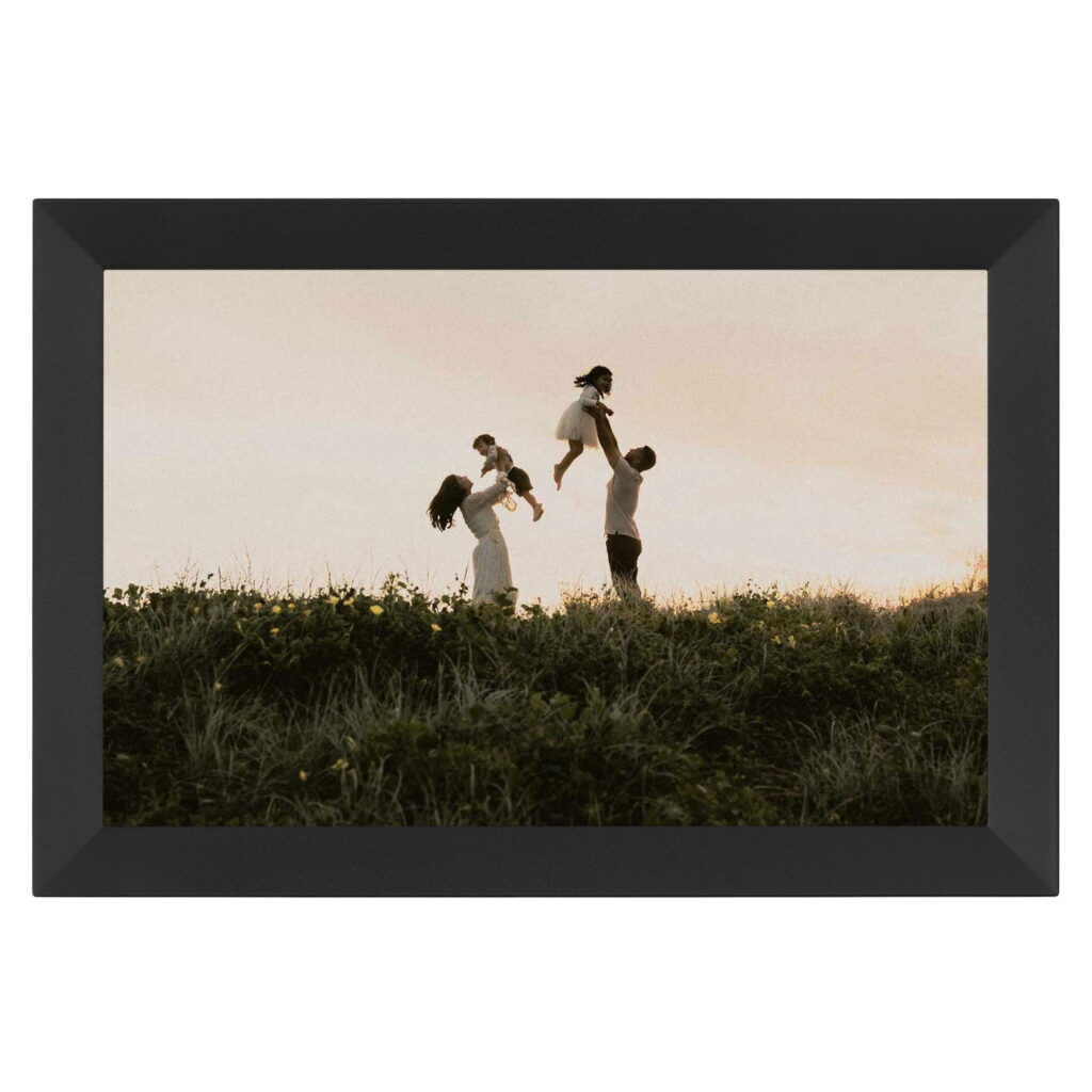 2E DPF10 10″ Digital Photo Frame, IPS, FHD, 1GB, 32GB, 2x1W Speakers, Frameo SW, Touchscreen, Black