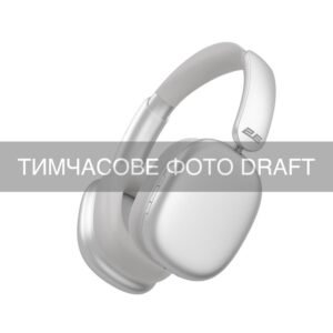 Headphones Over-ear 2E SVOI Plus, BT 5.4, IPX4, SBC, AAC, ANC, Mic, Silver